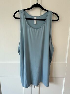 Cacique by Lane Bryant Light Blue Sleeveless Racerback Sleep Tank, size 22/24